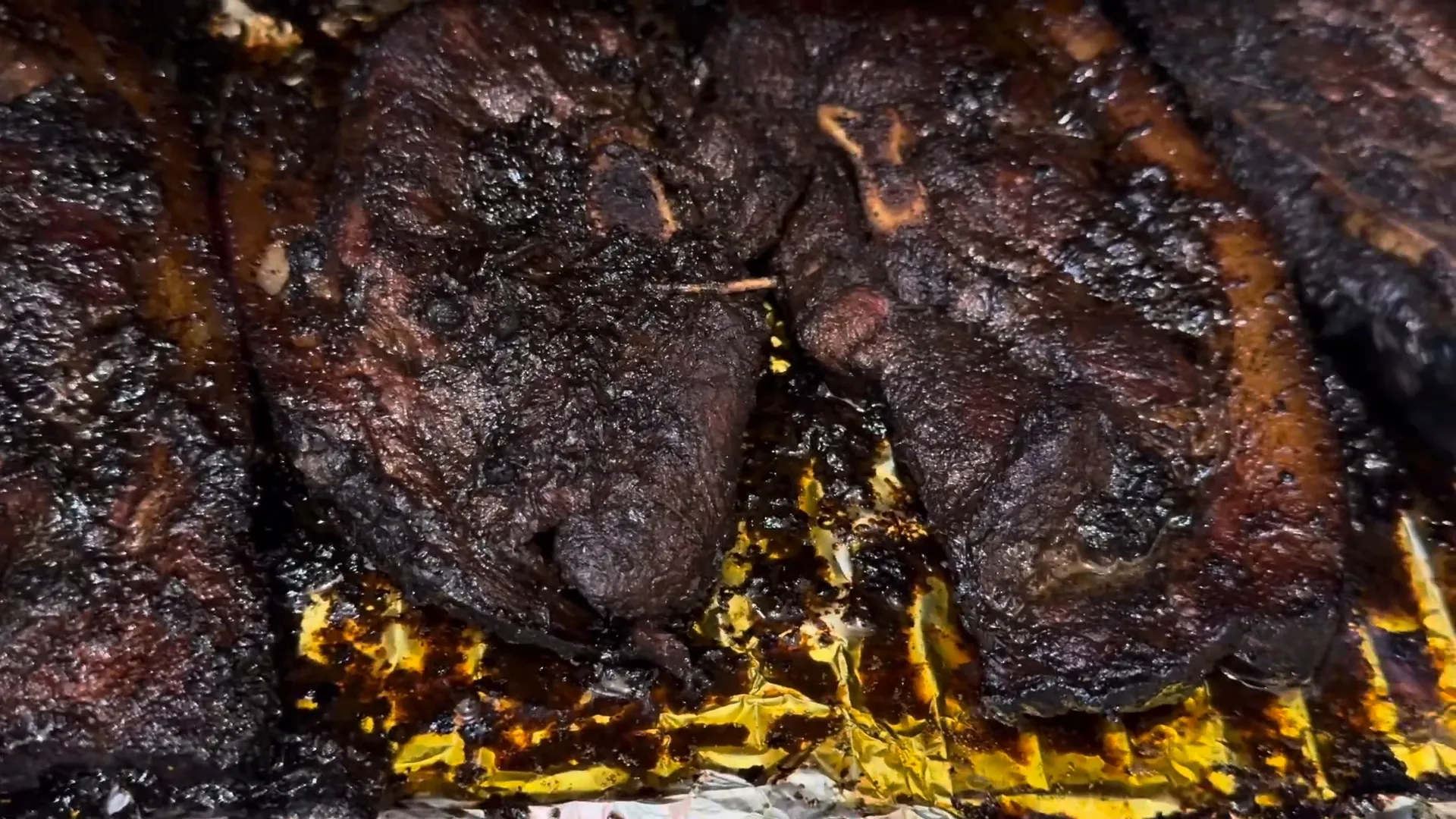 Finished jerk pork with sides