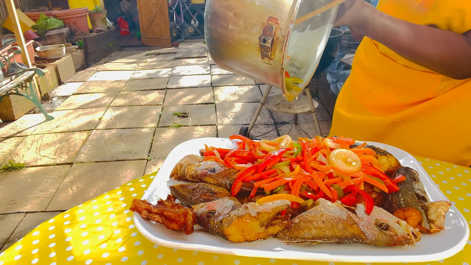 Fried Snapper: A Taste of Jamaica in My Garden