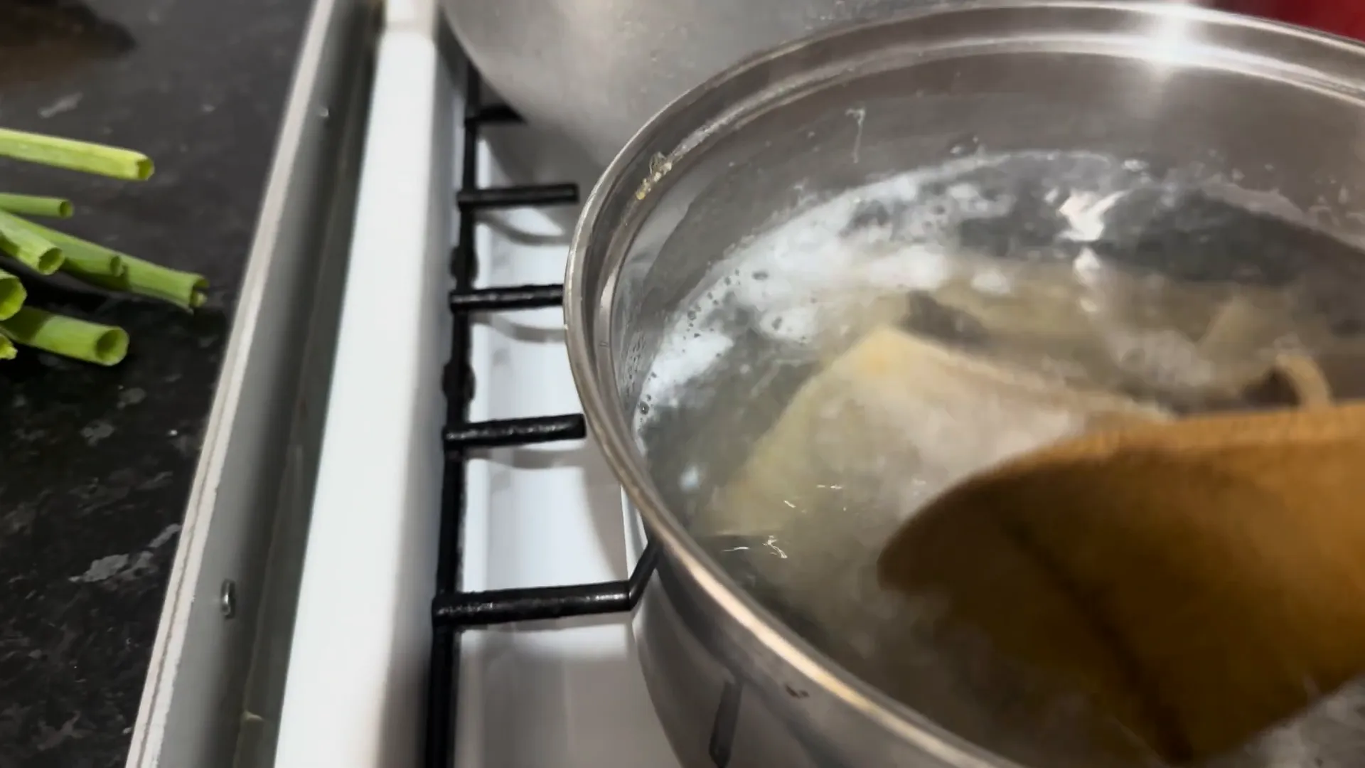 Boiling saltfish for preparation
