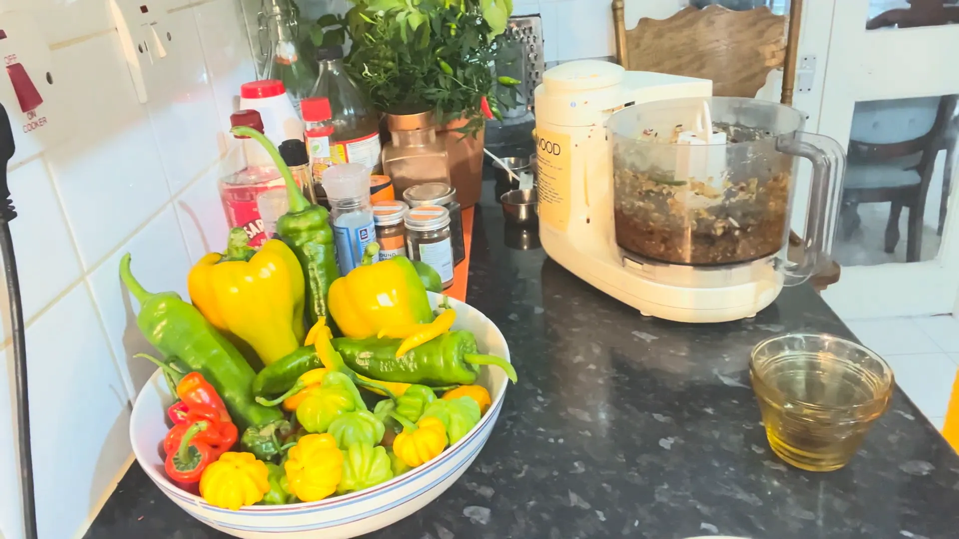 Blending the marinade mixture