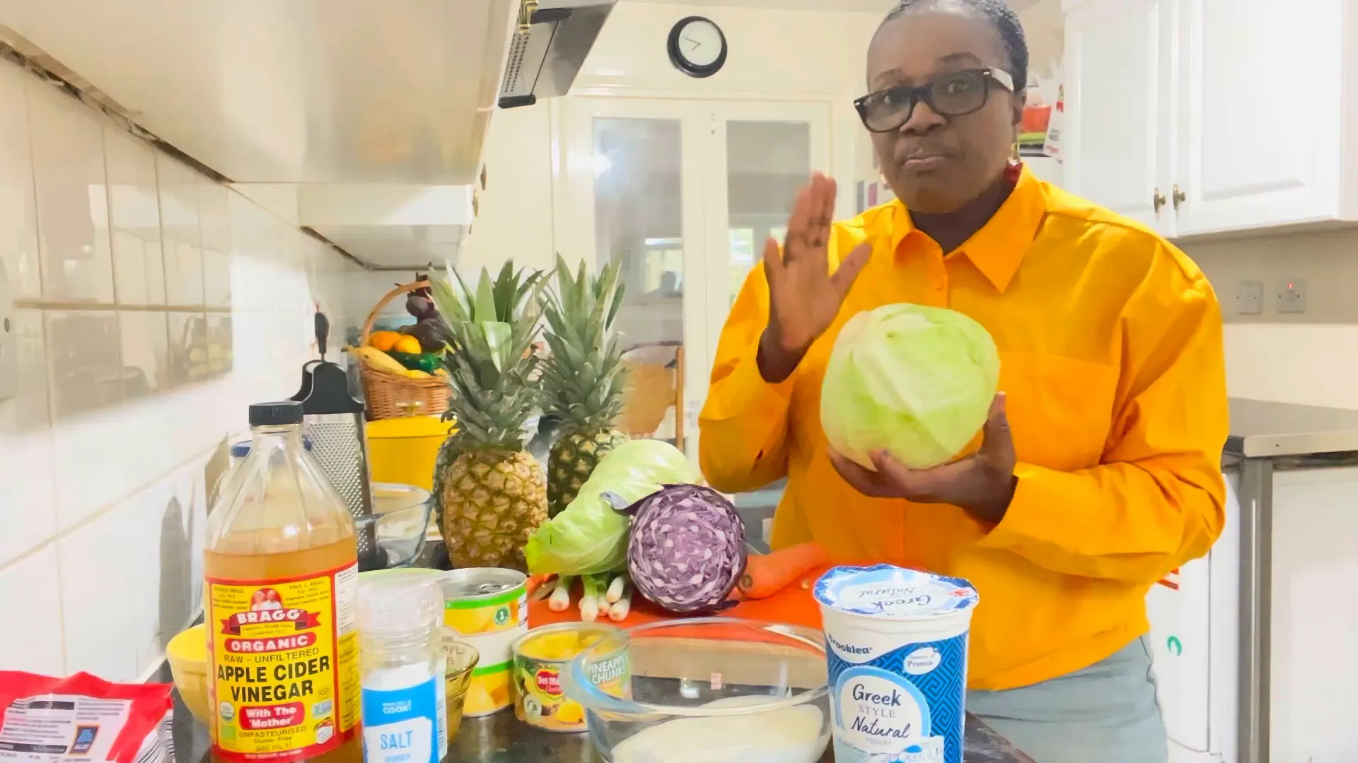 Ingredients for Pineapple Coleslaw