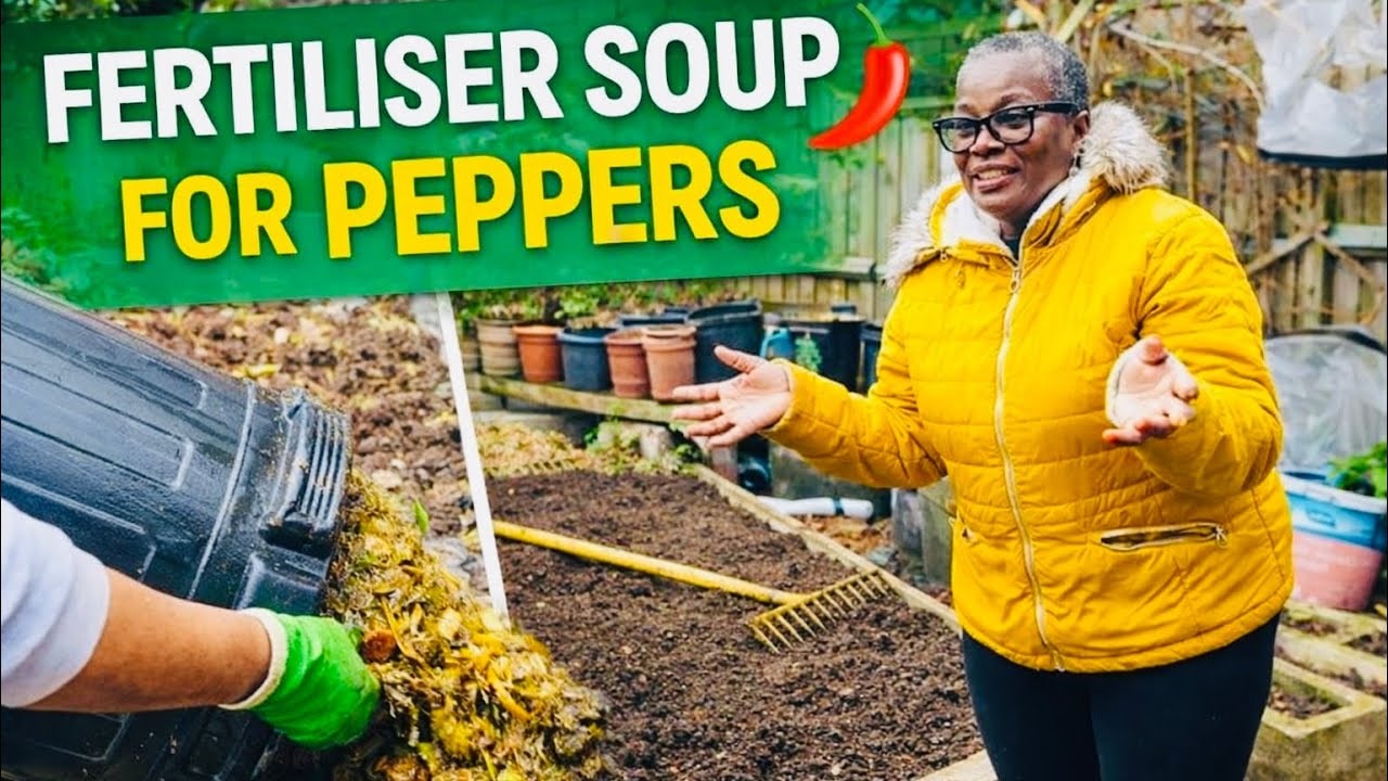 video thumbnail for 'Fertiliser Soup for Peppers 🌶️ How I Prep My Garden & Reuse Old Soil'